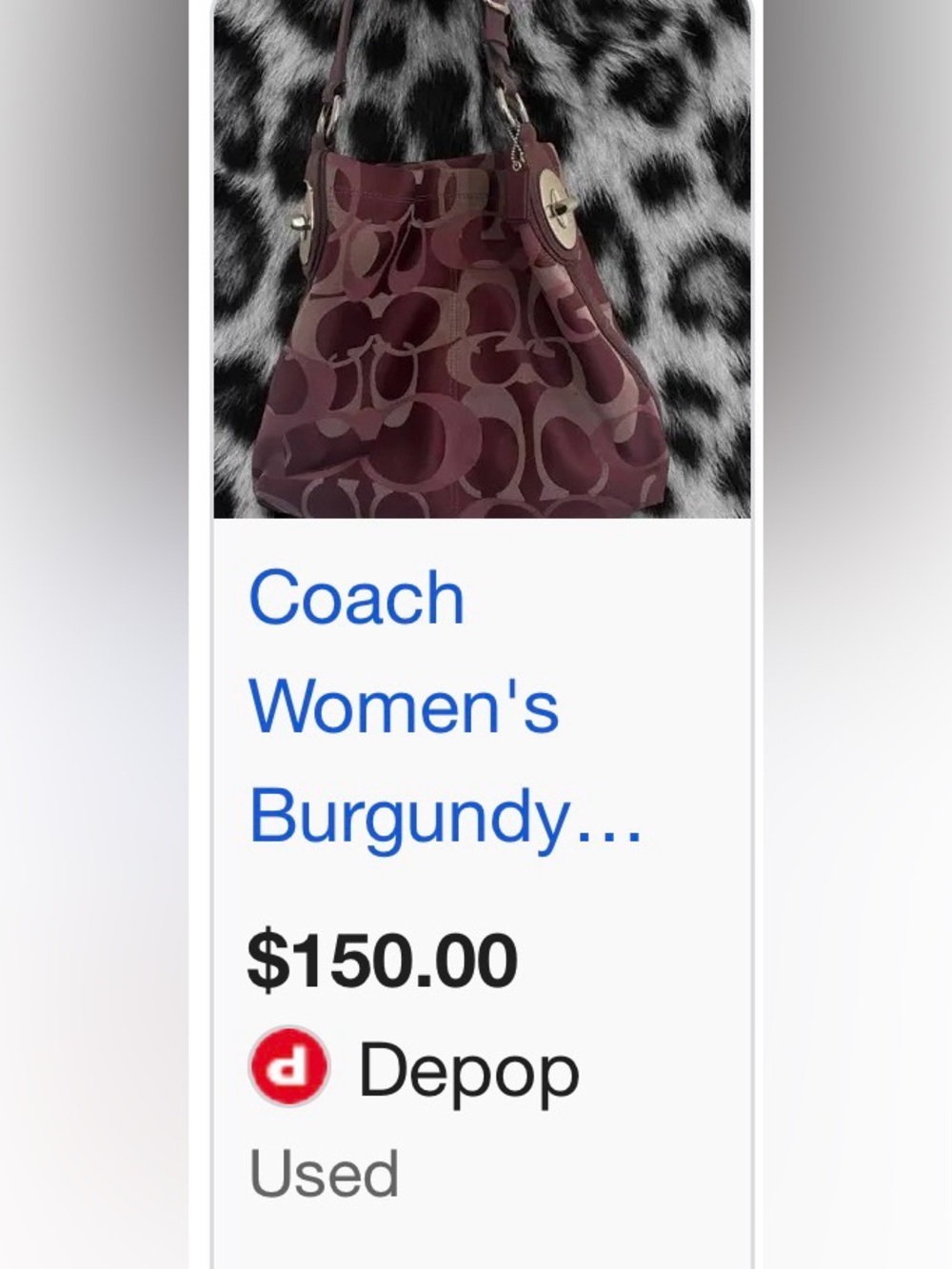 2010 COACH Penelope Optic Signature Hobo Bag - Picture 15 of 16